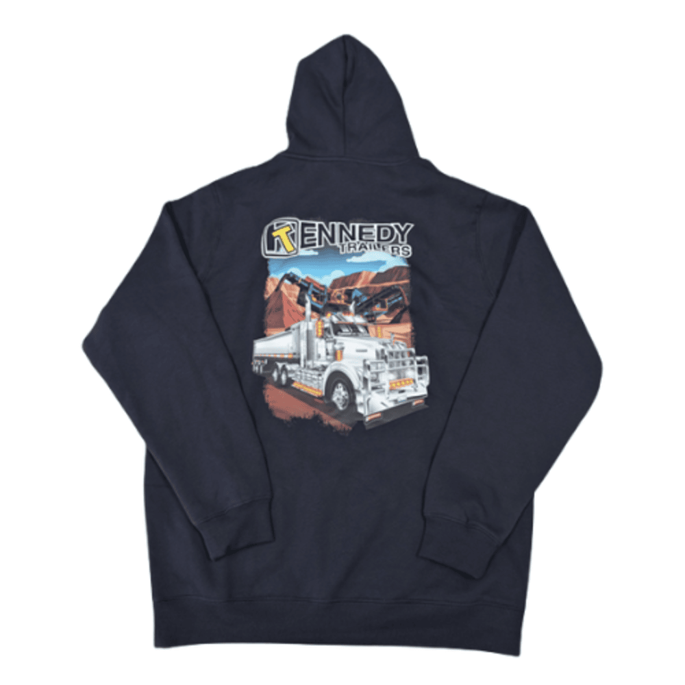 Navy Tipper Hoodie