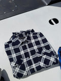 Navy/White KT Flannelette