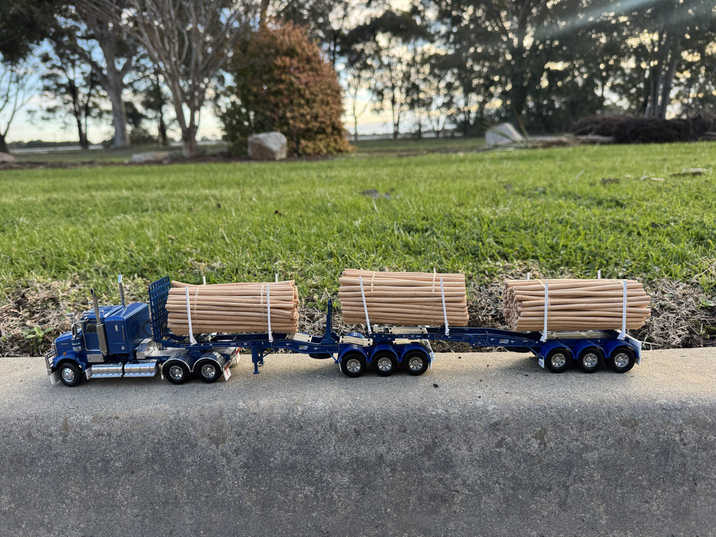 Rigid A Trailer with Folding Skel B Trailer - Metallic Blue