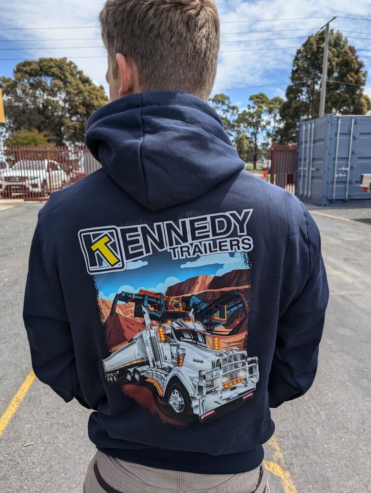 Navy Tipper Hoodie