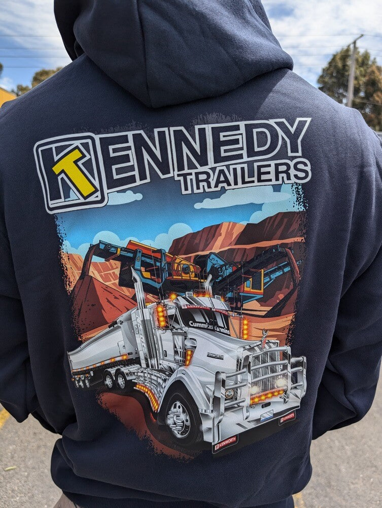 Navy Tipper Hoodie